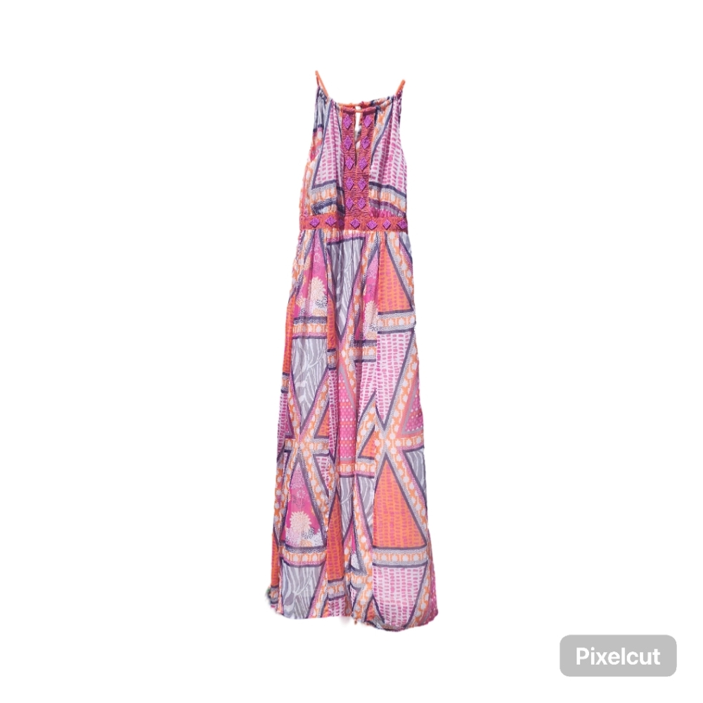 🌺NEWLY LISTED🌺 Gorgeous H&M Long Multi-Color Halter Maxi Dress {Size 6}